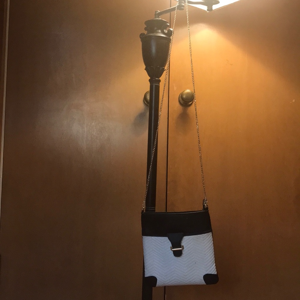 Black and white purse